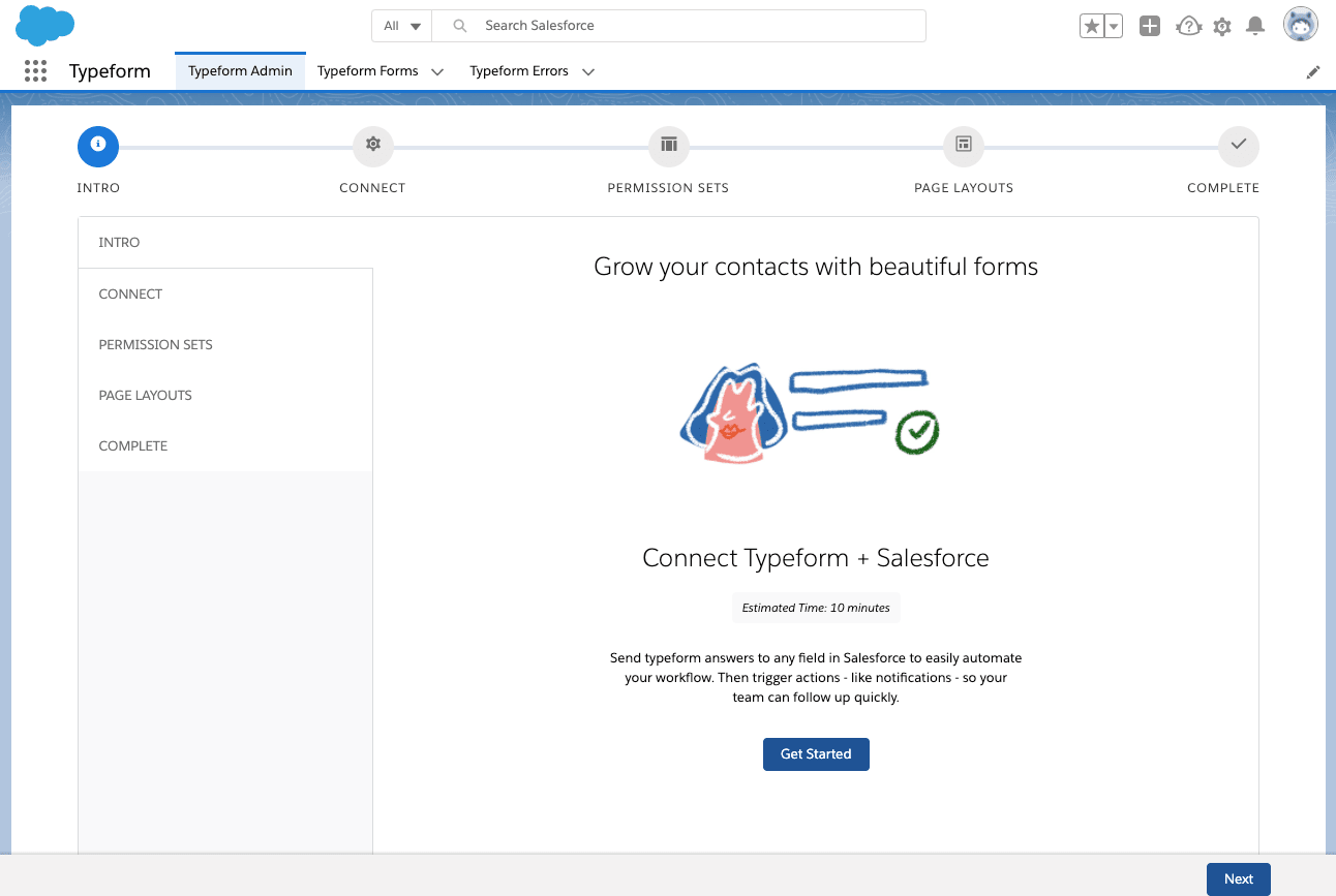 Typeform Admin image